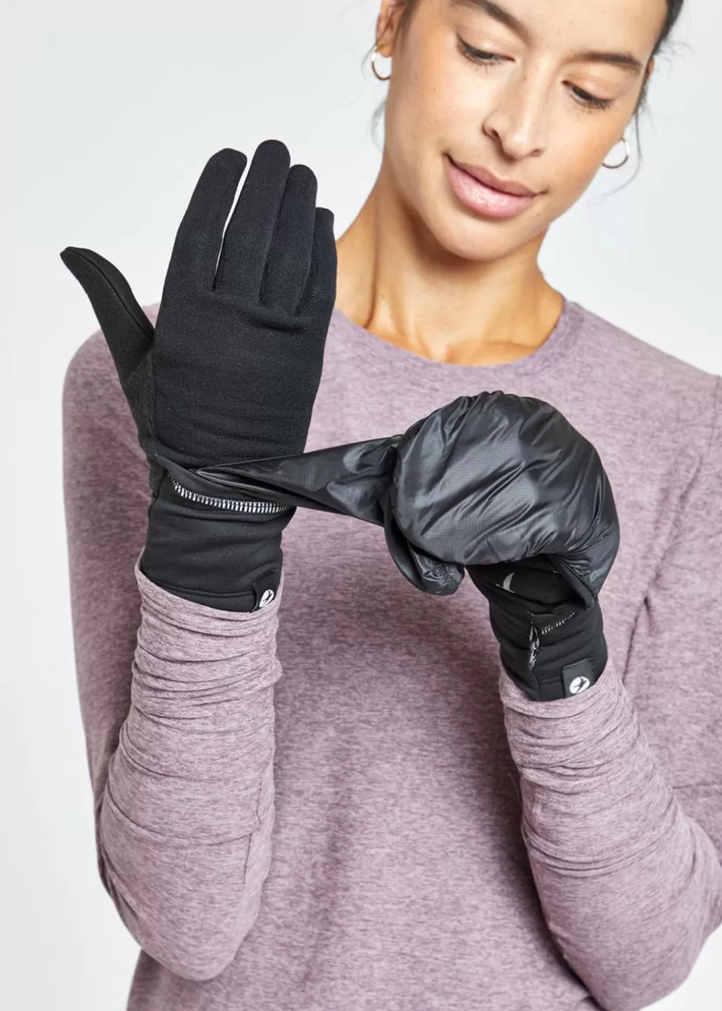 Oiselle Bad Weather Gloves Black Outlet