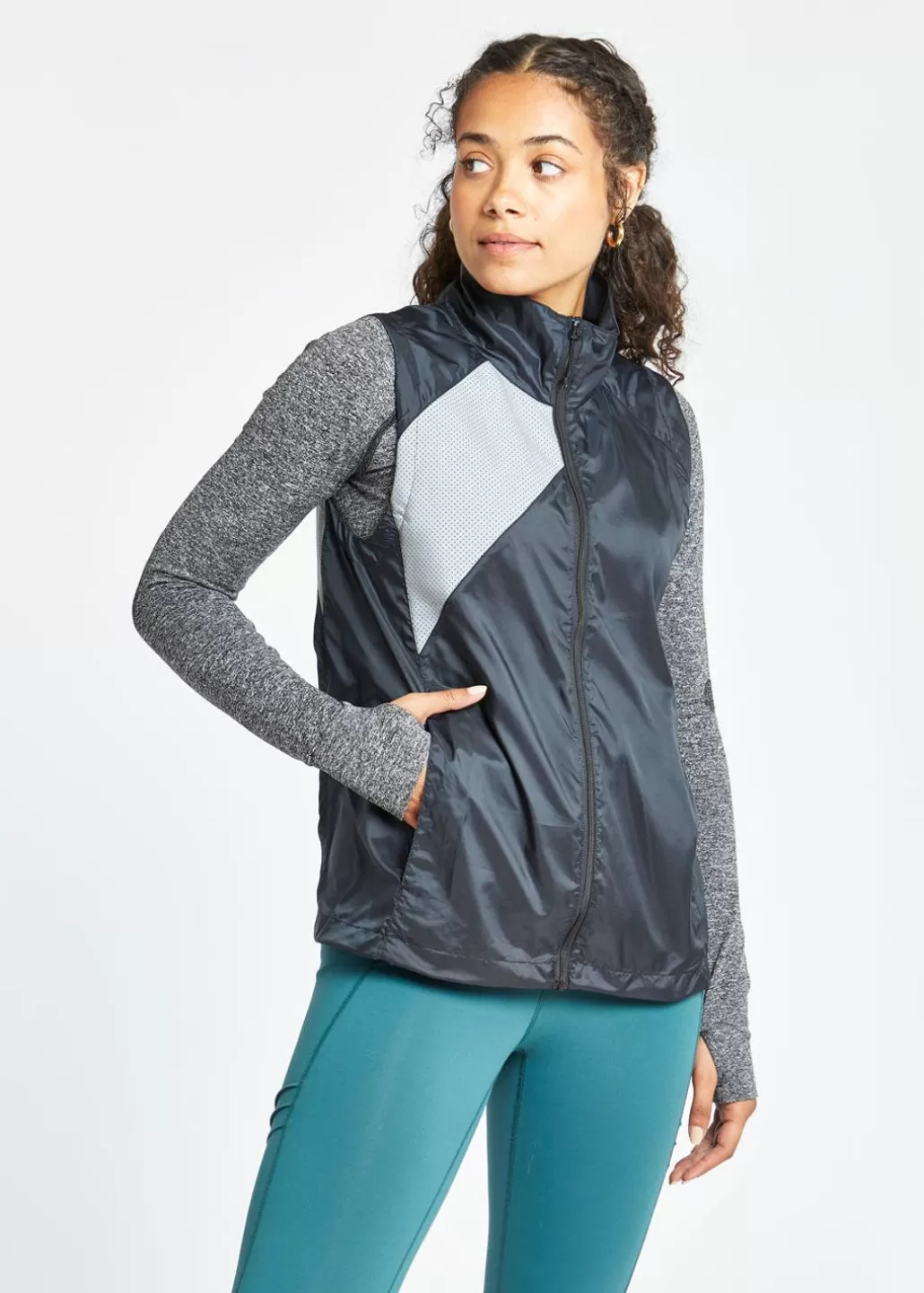 Oiselle Firecracker Reflective Vest Black New