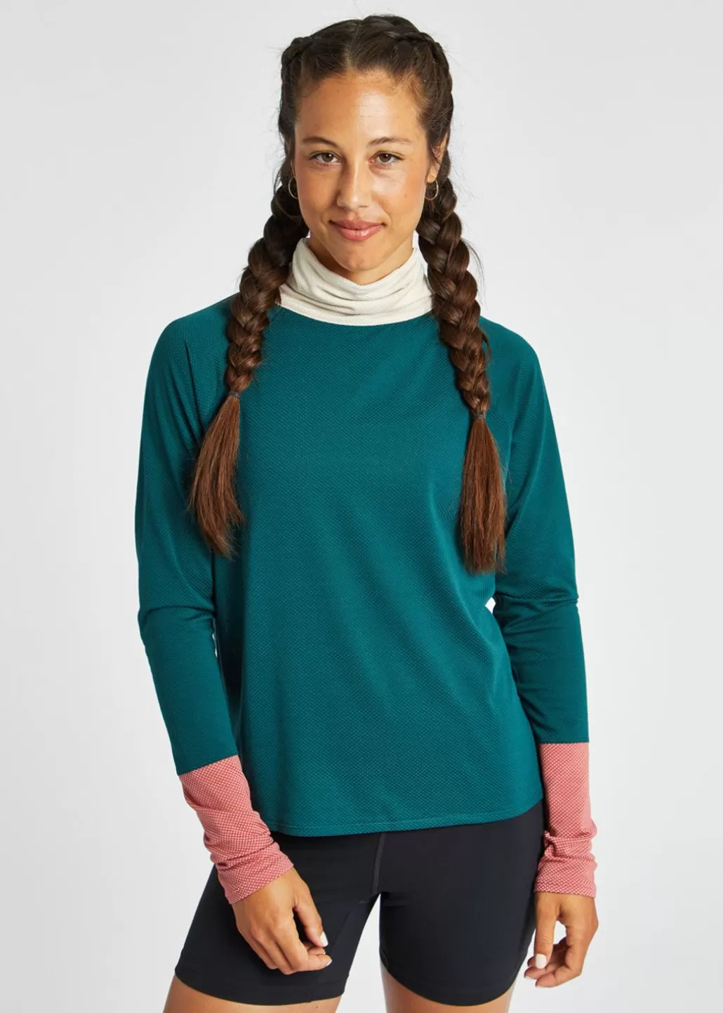 Oiselle Flyout Mock Neck Long Sleeve Store