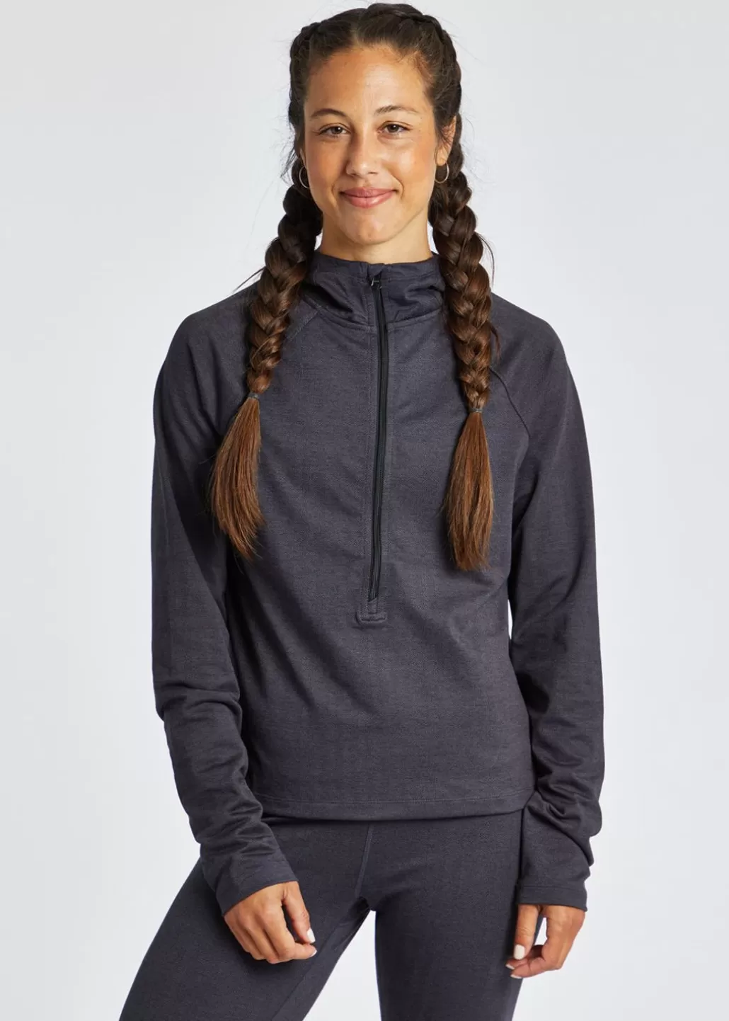 Oiselle Herringbird Hoodie Black Hot