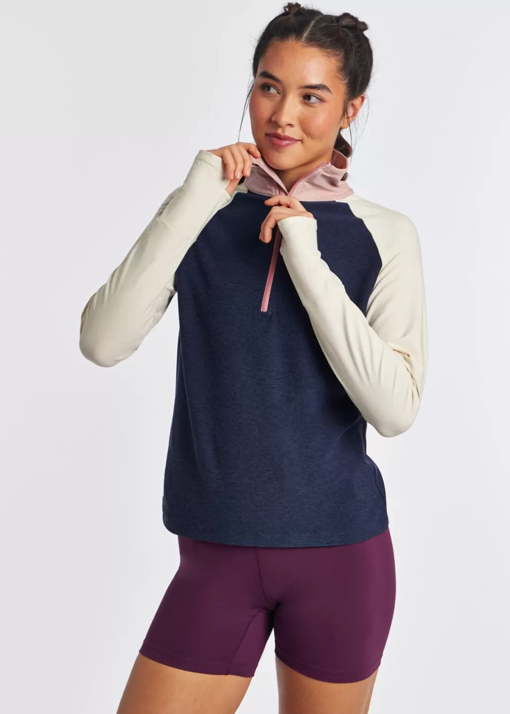 Oiselle Lux Half Zip Fashion